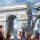 Illustration for article titled Giant Robot Repairs the Arc de Triomphe